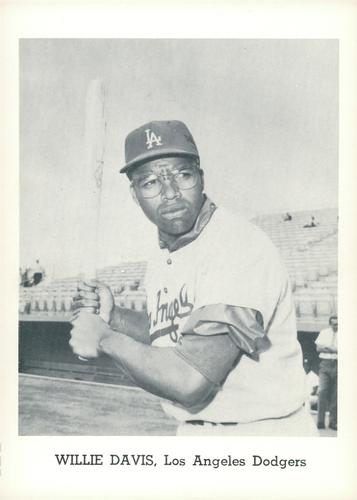 1965 Jay Publishing Los Angeles Dodgers Set A #NNO Willie Davis Front