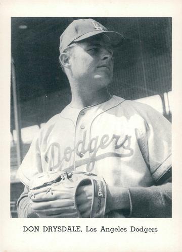 1965 Jay Publishing Los Angeles Dodgers Set A #NNO Don Drysdale Front