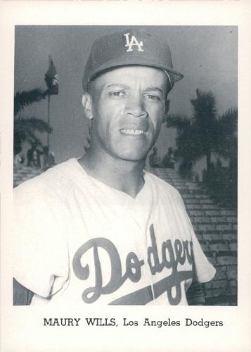 1965 Jay Publishing Los Angeles Dodgers Set A #NNO Maury Wills Front