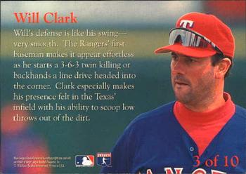 1996 Fleer Update - Smooth Leather #3 Will Clark Back