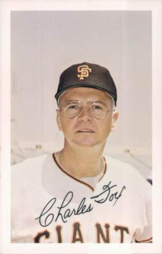 1971 Ticketron San Francisco Giants #3 Charlie Fox Front