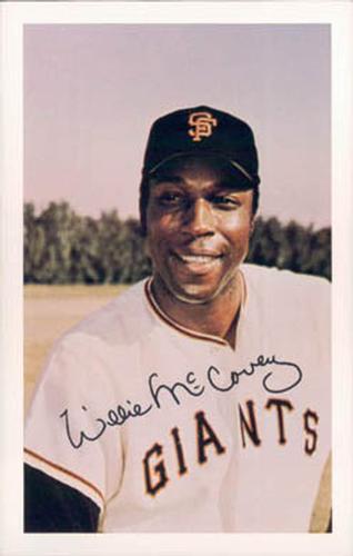 1971 Ticketron San Francisco Giants #7 Willie McCovey Front