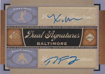 2012 SP Signature Edition - Dual Signatures #BAL15 Xavier Avery / Ryan Flaherty Front