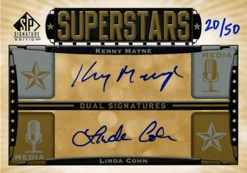 2012 SP Signature Edition - Superstars Signatures Dual #SU2-MEDIA2 Linda Cohn / Kenny Mayne Front