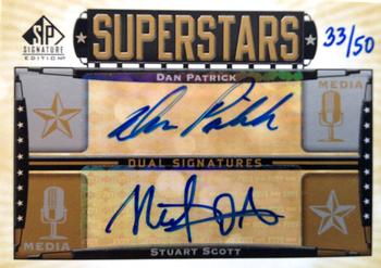 2012 SP Signature Edition - Superstars Signatures Dual #SU2-MEDIA1 Dan Patrick / Stuart Scott Front
