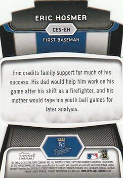 2012 Bowman Platinum - Cutting Edge Stars #CES-EH Eric Hosmer Back