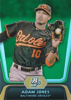 2012 Bowman Platinum - Emerald #33 Adam Jones Front