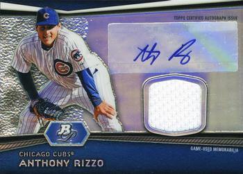 2012 Bowman Platinum - Relic Autographs #AR-AR Anthony Rizzo Front