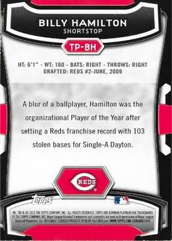 2012 Bowman Platinum - Top Prospects #TP-BH Billy Hamilton Back