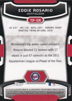 2012 Bowman Platinum - Top Prospects #TP-ER Eddie Rosario Back