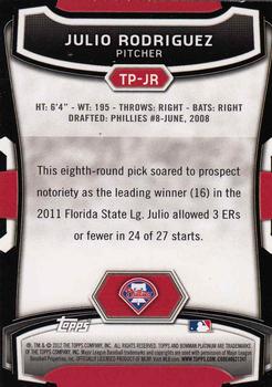 2012 Bowman Platinum - Top Prospects #TP-JR Julio Rodriguez Back