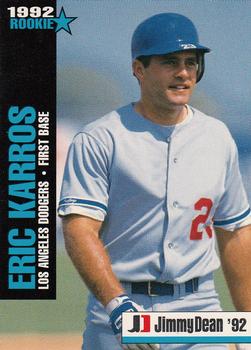 1992 Jimmy Dean Rookie Stars #4 Eric Karros Front