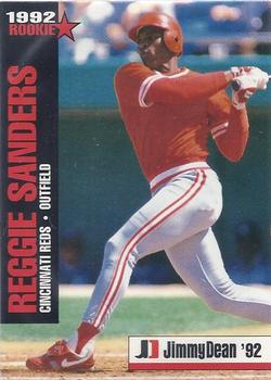 1992 Jimmy Dean Rookie Stars #5 Reggie Sanders Front