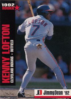 1992 Jimmy Dean Rookie Stars #8 Kenny Lofton Front