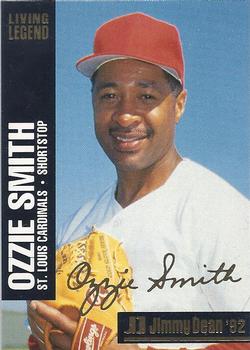 1992 Jimmy Dean Living Legends #3 Ozzie Smith Front