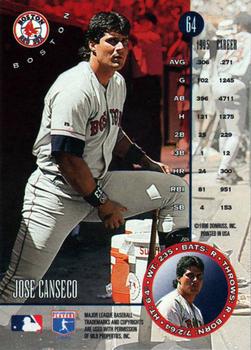 1996 Leaf #64 Jose Canseco Back