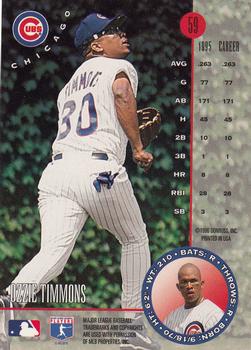 1996 Leaf #59 Ozzie Timmons Back