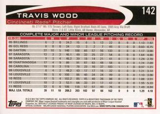 2012 Topps Mini #142 Travis Wood Back