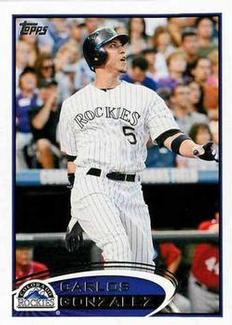 2012 Topps Mini #373 Carlos Gonzalez Front