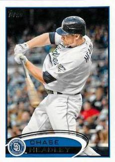 2012 Topps Mini #388 Chase Headley Front
