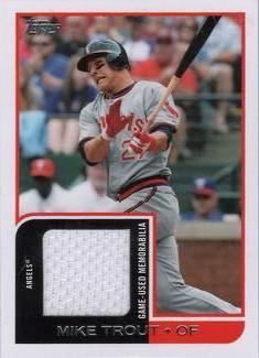 2012 Topps Mini - Relics #MR-2 Mike Trout Front