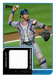 2012 Topps Mini - Relics #MR-12 J.P. Arencibia Front