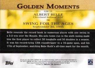 2012 Topps Mini - Golden Moments #GM-10 Albert Belle Back