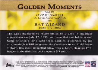 2012 Topps Mini - Golden Moments #GM-39 Ozzie Smith Back