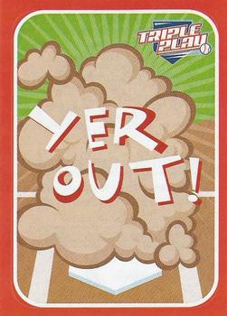 2012 Panini Triple Play - Stickers #7 Yer Out Front