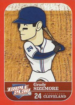 2012 Panini Triple Play - Stickers #22 Grady Sizemore Front