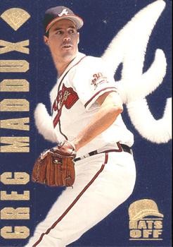 1996 Leaf - Hats Off #8 Greg Maddux Front
