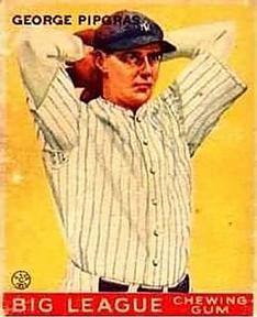 1933 Goudey (R319) #12 George Pipgras Front