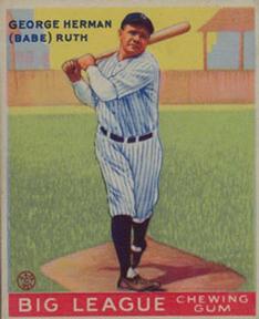 1933 Goudey #144 Babe Ruth Front