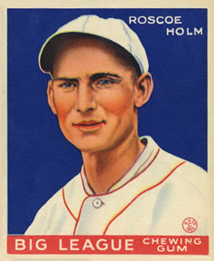 1933 Goudey (R319) #173 Roscoe Holm Front