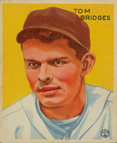 1933 Goudey (R319) #199 Tommy Bridges Front