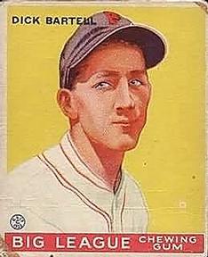 1933 Goudey (R319) #28 Dick Bartell Front