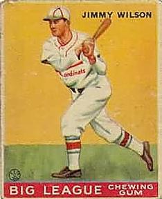 1933 Goudey (R319) #37 Jimmie Wilson Front