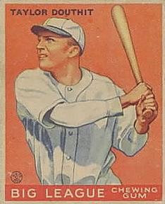 1933 Goudey (R319) #40 Taylor Douthit Front