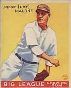 1933 Goudey (R319) #55 Pat Malone Front