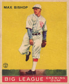 1933 Goudey (R319) #61 Max Bishop Front