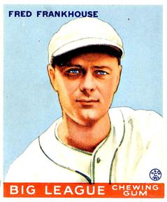 1933 Goudey (R319) #131 Fred Frankhouse Front