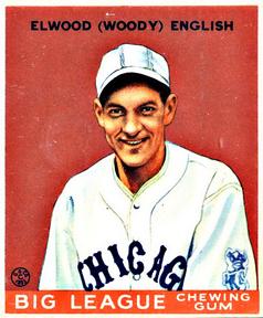 1933 Goudey (R319) #135 Woody English Front