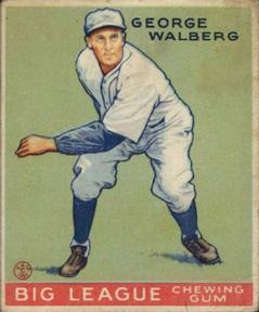 1933 Goudey (R319) #145 Rube Walberg Front