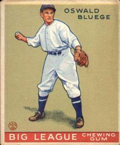 1933 Goudey (R319) #159 Oswald Bluege Front