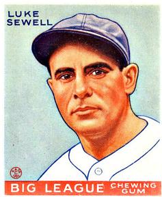 1933 Goudey (R319) #163 Luke Sewell Front