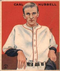 1933 Goudey (R319) #234 Carl Hubbell Front