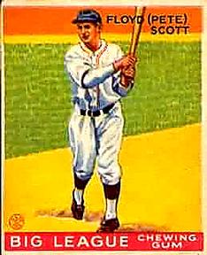 1933 Goudey (R319) #70 Pete Scott Front