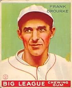 1933 Goudey (R319) #87 Frank O'Rourke Front