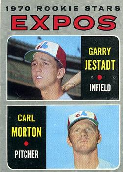 1970 Topps #109 Expos 1970 Rookie Stars (Garry Jestadt / Carl Morton) Front
