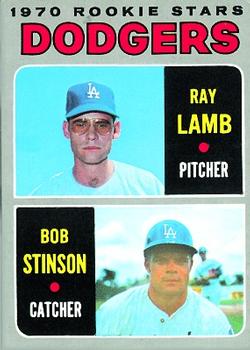 1970 Topps #131 Dodgers 1970 Rookie Stars (Ray Lamb / Bob Stinson) Front